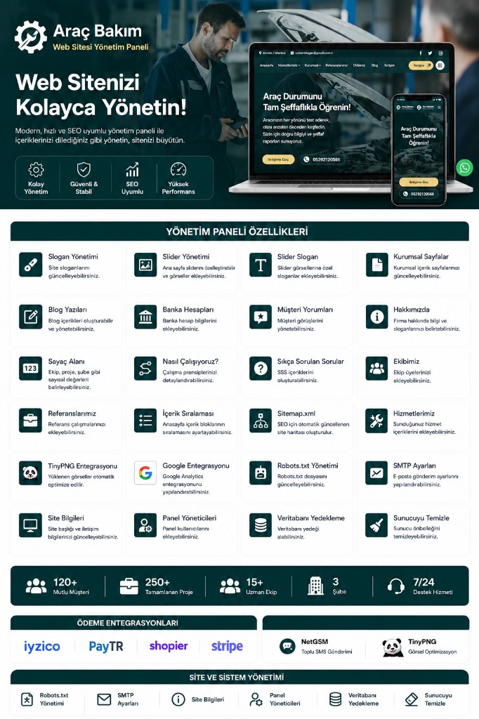 Araç Bakım Web Sitesi