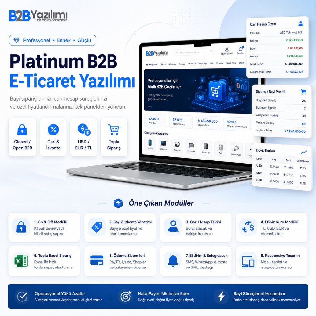 Platinum B2B E-Ticaret Yazılımı
