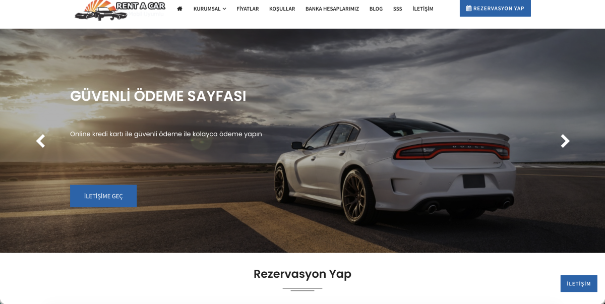 Hazır Rent a Car (Araç Kiralama) Web Sitesi v1
