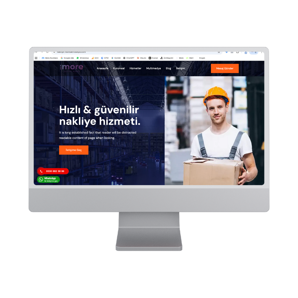 Hazır Evden Eve Nakliyat ve Taşımacılık Sitesi (Teklif Odaklı)