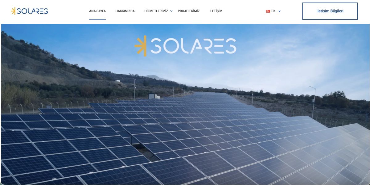 Solares Enerji Web Sitesi